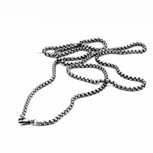 yunnique Stainless Steel <b>Necklace</b> <b>Chain</b> 5.0mm Square Geometric Unisex Everyday Wear Jewelry - Product Image 2