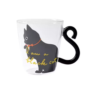 แก้วน้ำลายการ์ตูนน่ารัก 300 มล. แบบชั้นเดียว สำหรับกาแฟ นม อาหารเช้า พร้อมหูจับ ขายส่ง - Product Image 4
