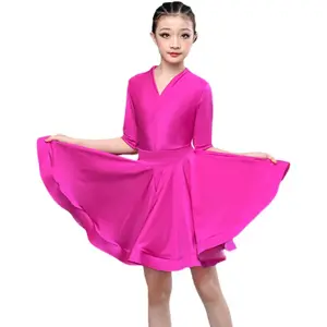 Girl's Latin Dance Dress Skirt for Kids Ballet Tango