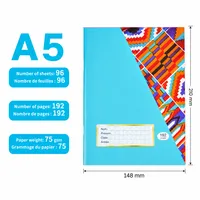Carnet d'adresses scolaire personnalisé du Kenya, agrafé, ligné anglais, couverture rigide, fournisseur pour étudiants