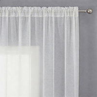 Rideau en voile transparent extensible en nylon et élasthanne, filtrant la lumière, pour chambre à coucher et salon