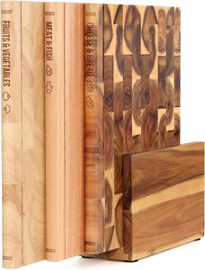 Juego <span class=keywords><strong>de</strong></span> <span class=keywords><strong>Tablas</strong></span> <span class=keywords><strong>de</strong></span> Cortar Multifuncionales Hechas a Mano para <span class=keywords><strong>Cocina</strong></span>, con <span class=keywords><strong>Tablas</strong></span> <span class=keywords><strong>de</strong></span> Madera Resistentes, Reutilizables e Impermeables con Diseños - Product Image 1