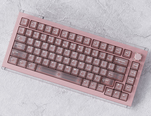 Drunkdeer A75 champagne hồng hợp kim nhôm kính Inlay Bàn Phím Cơ khí từ QIAN chuyển RGB Backlit chơi Game bàn phím - Product Image 1