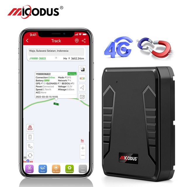 No Subscription Micodus Ml808g Asset Locator Car Tracking Device 10000mah Rechargeable 4G Wireless Long Battery Life Gps Tracker