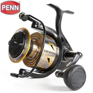 Penn battle III gulungan pancing air asin, reel pancing logam dengan pegangan CNC