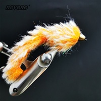 ROVORO 9 Couleurs 4 #   Appâts artisanaux pour la pêche à la mouche, zonkers et streamers, pour la pêche au brochet, au muskie, au saumon, à la truite et au bar rayé