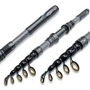 Canne à <span class=keywords><strong>pêche</strong></span> portable ultra-légère pour la <span class=keywords><strong>pêche</strong></span> à la <span class=keywords><strong>truite</strong></span> en mer et sur la plage, 45 cm repliée, H0034 - Product Image 2