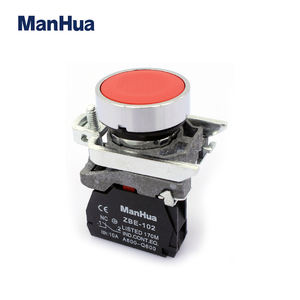 <span class=keywords><strong>ManHua</strong></span> नई शैली अच्छी गुणवत्ता XB4 श्रृंखला लाल रंग पुश बटन स्विच XB4-BA42 - Product Image 3