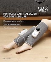Masseur de mollets sans fil à compression d'air YIJIAN OEM ODM léger et portable avec 3 modes de massage, 5 niveaux de chauffage et minuterie automatique de 20 minutes
