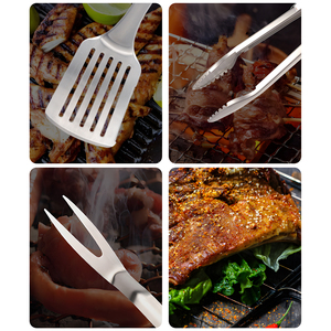 Juego <span class=keywords><strong>de</strong></span> herramientas <span class=keywords><strong>de</strong></span> parrilla <span class=keywords><strong>de</strong></span> <span class=keywords><strong>barbacoa</strong></span> <span class=keywords><strong>de</strong></span> acero inoxidable <span class=keywords><strong>de</strong></span> 3 piezas al por mayor <span class=keywords><strong>Kit</strong></span> <span class=keywords><strong>de</strong></span> <span class=keywords><strong>barbacoa</strong></span> con tenedor espátula Tong - Product Image 5