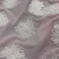 Tissu respirant en polyester et acétate avec broderie chaîne, style printemps-été, pour robes, chemisiers, jupes mi-longues, protection solaire pour filles