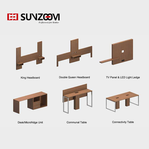 Ensemble de meubles de chambre d'hôtel modernes en bois massif et durables pour La Quinta <span class=keywords><strong>Inn</strong></span> - Product Image 4