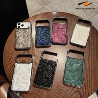 Étui de téléphone de luxe brillant et scintillant avec motif crocodile pour iPhone 18 Pro, 17 Air, 16, 15, 14, 13, 12, 11 Pro Max – Coque plaquée