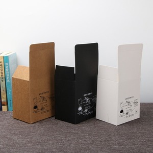 Custom Black White Kraft Paper Folding Boxes Tuck Top Packaging Boxes For Small Business Gif - Product Image 1