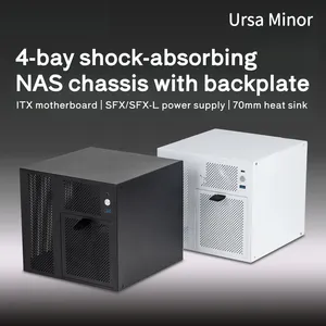 Kompakt Ev Sunucusu Kasası 4 HDD Hot Swap <span class=keywords><strong>Mini</strong></span> <span class=keywords><strong>ITX</strong></span> Depolama Şasisi SATA Backplane ve <span class=keywords><strong>SFX</strong></span> <span class=keywords><strong>PSU</strong></span> Desteği ile - Product Image 1