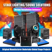 Éclairage de scène professionnel/ingénierie sonore, solution personnalisée, fabricant d'équipements audio et d'éclairage sonore d'origine