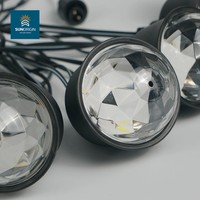 Guirlandes lumineuses féériques d'ambiance pour l'extérieur et l'intérieur, étanches IP44, en plastique, LED RGB, Ra50 CRI, dimmables, AC/DC, 6000 heures, garantie 1 an