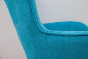 Phòng khách sang trọng giữa thế kỷ ghế cánh tay thoải mái cánh trở lại giọng ghế bốn góc chân gỗ nhung ghế bành - Product Image 4