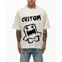 T-shirt Boxy Premium Personnalisé pour Homme, Coupe Oversize à Épaules Tombantes, Style Streetwear, en Coton Lourd, Vêtement Graphique ou Uni, Haut Décontracté