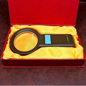 Handheld Magnifying Glass 50Mm Lens Led Light <b>Plastic</b> Handle Gift <b>Box</b> Packaging - Product Image 3