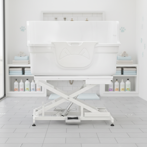 Grande baignoire de toilettage pour animaux de compagnie en plastique acrylique, station de lavage pour chiens et chats, idéale pour les salons de toilettage - Product Image 2