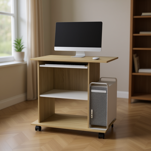 Bureau d'ordinateur en bois d'ingénierie chêne Sonoma, design élégant, mobilier de bureau à domicile - Product Image 2