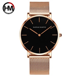Hannah Martin CH02W Mouvement japonais Minimaliste Ultra-mince <span class=keywords><strong>Dw</strong></span> Milan Bande d'acier de précision tissée <span class=keywords><strong>Montre</strong></span> pour <span class=keywords><strong>homme</strong></span>, <span class=keywords><strong>Montre</strong></span> étanche - Product Image 4