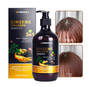 Champú Natural Anticaspa con Queratina, Colágeno y Ginseng para el Cuidado del Cabello - Product Image 1