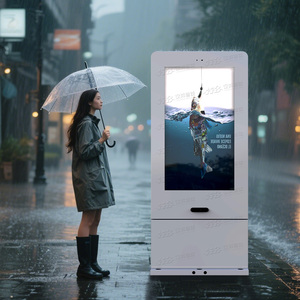55 inch năng động Full HD 1080p <span class=keywords><strong>LCD</strong></span> ngoài trời wayfinding kỹ thuật số biển màn hình tất cả các thời tiết bằng chứng tầng thường vụ Totem hiển thị IP65 - Product Image 3