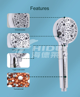 2025 luxe 10 Modes beauté détachable multi fonctionnel haute pression pluie adoucisseur d'eau dure filtre pommeau de douche