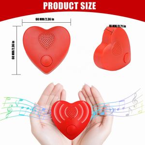Módulo de Grabación en Tiempo Real de 350s con Forma de Corazón Caja de Sonido Musical Personalizable Altavoz Grabadora de Voz <span class=keywords><strong>DIY</strong></span> para Regalo de Animales de Peluche - Product Image 4
