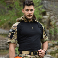 Chemise de chasse tactique à manches longues pour hommes adultes, en toile unie, respirante, à séchage rapide, antistatique et anti-poussière