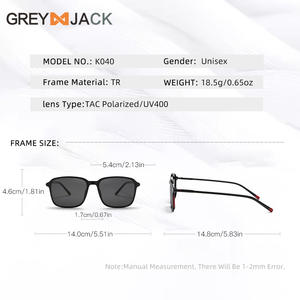 Lunettes de soleil unisexes Grey Jack, monture TR90, verres polarisés photochromiques UV400, pour la conduite et les activités de plein air - Product Image 3