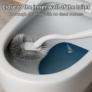Super Easy Use Wall-Mounted Household <strong>Toilet</strong> Cleaner PP Material <strong>Wood</strong> Handle Durable <strong>Toilet</strong> <strong>Brush</strong> - Product Image 3