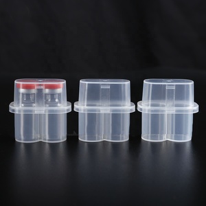 Contenedores de 2 viales de 3 ml al por mayor, caja de almacenamiento de viales de plástico segura y duradera de 3 ml para polvo liofilizado de péptidos portátil - Product Image 2