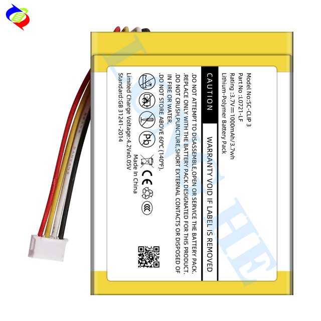Best Audio Lithium Ion Batteries 3.7V 1000mAh Speaker Battery for JBL Clip 3 L0721-LF Speaker Battery Replacement
