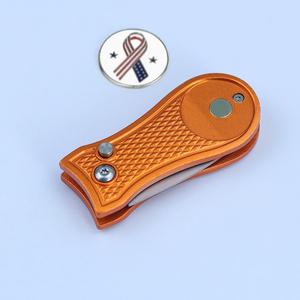 Kim Loại Bền Pop-up Nút Switchblade Golf Divot Công Cụ Sửa Chữa Với Từ Bóng Đánh Dấu Golf Quà Tặng Cho Những Người Yêu Thích - Product Image 3