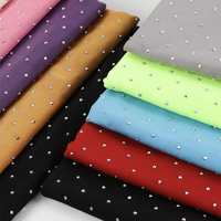 Tela Elástica Acanalada con Pedrería, Transpirable, para Bodas y Uso en Exteriores, Ropa Erótica/de Noche/para Eventos para Chicas, Venta al Por Mayor