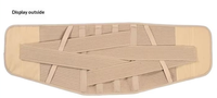 Ceinture de soutien lombaire élastique à sangles croisées, respirante, tricotée, réglable, pour soulager les douleurs dorsales