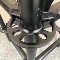 Système de support de scène pour échafaudage Ringlock noir, tube en fer, X-Brace |   Équipement d'éclairage de scène pour concerts, événements en plein air, OEM