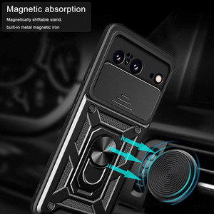 Custodie per Smartphone per Google Pixel 10 9 8 7 6 Pro XL 5G 8A 7A custodie per anello antiurto supporto per fotocamera scorrevole robusta per telefono <span class=keywords><strong>cellulare</strong></span> - Product Image 4