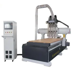 UBO 5 Axes Cnc Router Metal Cutting Machine 3d Wood Carving Cnc Router Multi heads Pneumatic 1325 atc cnc wood router