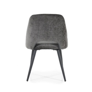 Silla de Comedor Moderna de Lujo, Silla de Salón con Brazos de Acero Inoxidable Dorado y Tapicería de Tela, Sillas Reales para Muebles de Salón - Product Image 5