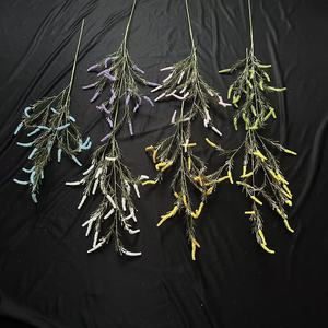 Junheyuan กิ่งลาเวนเดอร์โรสแมรี่เทียมสีม่วงสีขาวสีชมพูสีเหลืองสีฟ้าสีเขียวสำหรับตกแต่งงานแต่งงานการจัดดอกไม้ - Product Image 1