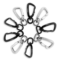 Mousqueton léger en aluminium anodisé 4KN personnalisé par GOKU Factory pour accessoires de laisse de chien, idéal pour l'industrie lourde