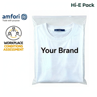 Sacs d'emballage personnalisés pour vêtements, sacs d'emballage imperméables pour vêtements, sacs en polyéthylène avec impression de logo