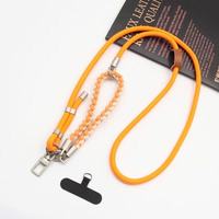 Sangle de cou tressée détachable haut de gamme avec pochette pour téléphone portable, antichoc, trois-en-un polyvalente pour téléphones portables et appareils photo