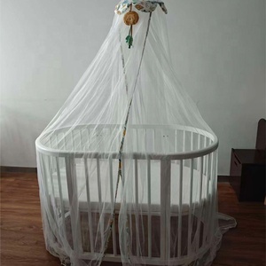 Juego de Muebles para Guardería Aprobado por NZMAN, Convertible 3 en 1, Cuna de Madera Ovalada para Bebés Recién Nacidos con Ruedas - Product Image 2
