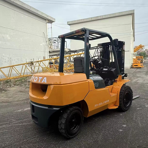 For <b>Used</b> Diesel Forklift 5 Ton Japanese FD30 7FD50 Side Shift 3 Stage Mast 6 Months Warranty - Product Image 1