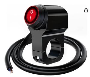 Interrupteur LED étanche 12V pour moto, VTT, phare de guidon et projecteur antibrouillard – Produit pour systèmes de carrosserie de moto - Product Image 1